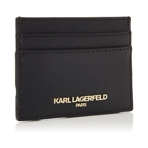 Karl Lagerfeld "Karl" black faux leather card case & keychain bundle - Picture 7 of 13